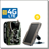 Комплект: 3G/4G фотоловушка Филин HC-801G (LTE) и солнечная панель SP-08 Dual