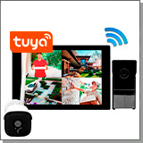 Комплект беспроводной Wi-Fi домофон SkyNet 1000 (1+1) и камера