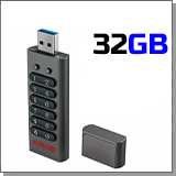 Зашифрованный USB-флеш-накопитель на 32GB с ПИН-кодом HTI PRO-4 32GB