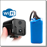 Миниатюрная Wi-Fi камера JMC-AC93 с аккумулятором 3000 + переходник