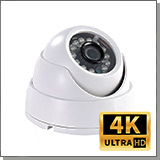 Купольная 4K (8MP) AHD (TVI, CVI) камера наблюдения «KDM 116-V8»