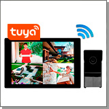 Комплект беспроводной Wi-Fi домофон «SkyNet 1000 (1+0)» + вызывн панель