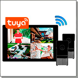 Комплект беспроводной Wi-Fi домофон SkyNet 1000 (2+0) и 2 выз. панели